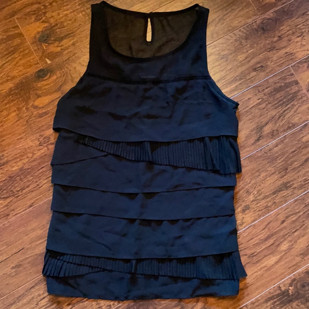 Express black XS women’s layered tank top